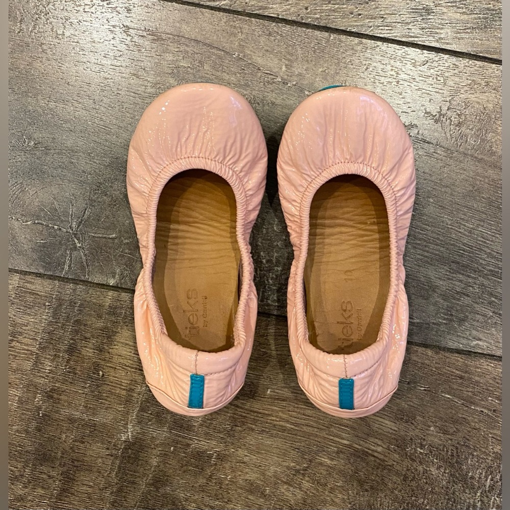 Little Miss Tieks Cotton Candy Pink Ballet Flats Girls Size 10